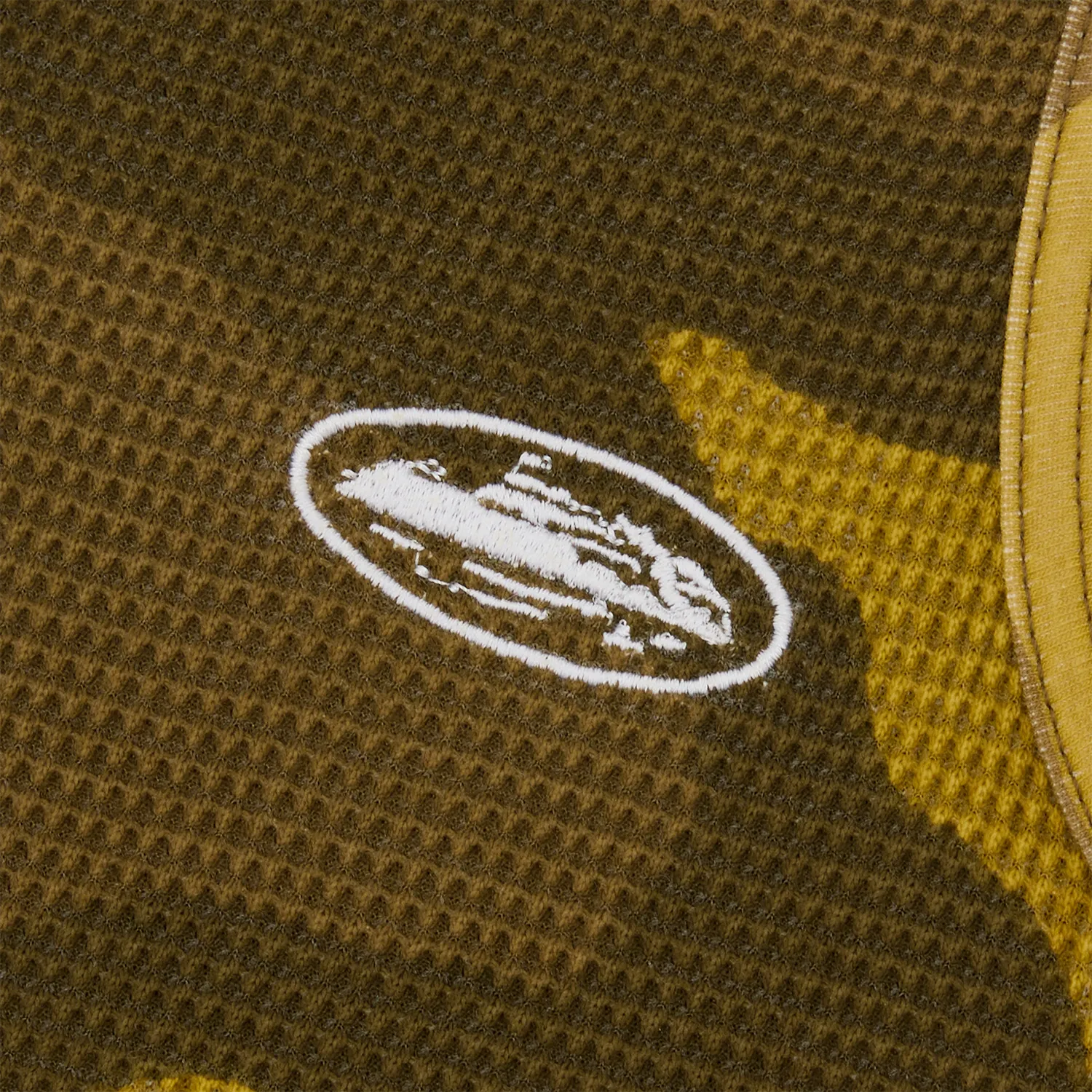 Corteiz HMP Classic Tank Top Yellow Camo Waffle