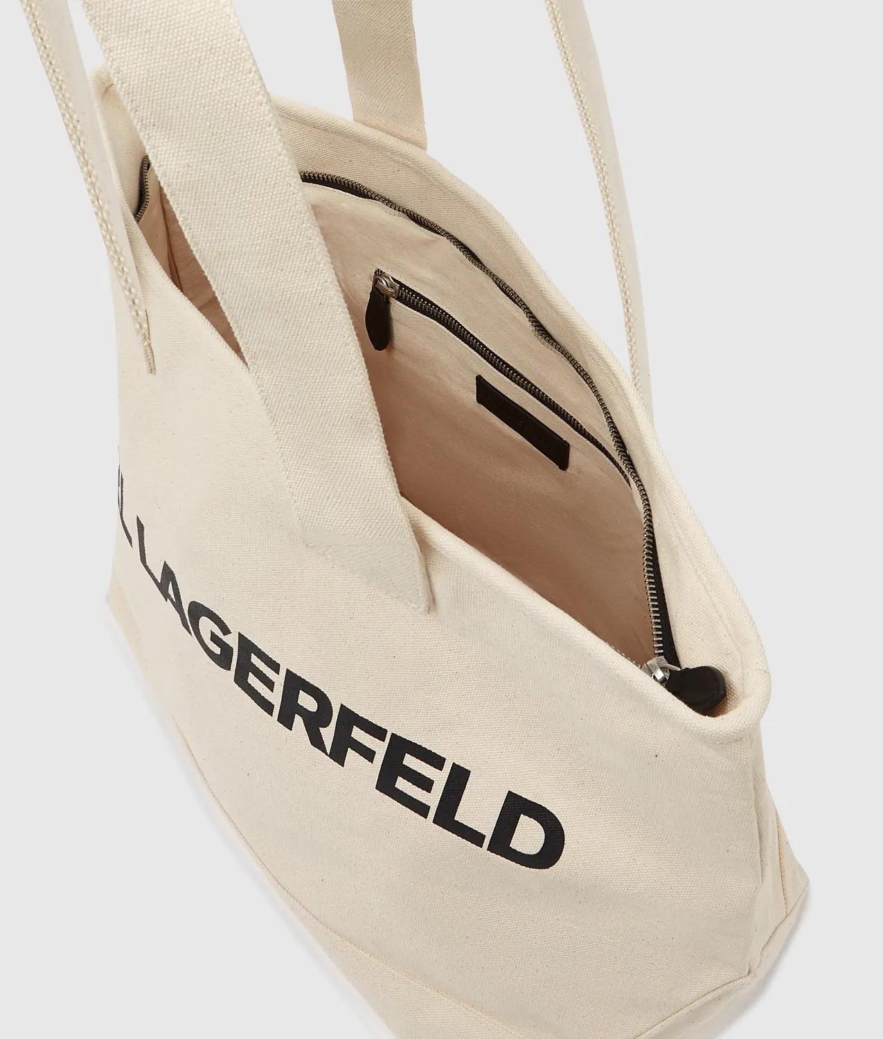 Karl Lagerfeld Extra Large Logo Tote Tasche Baumwolle