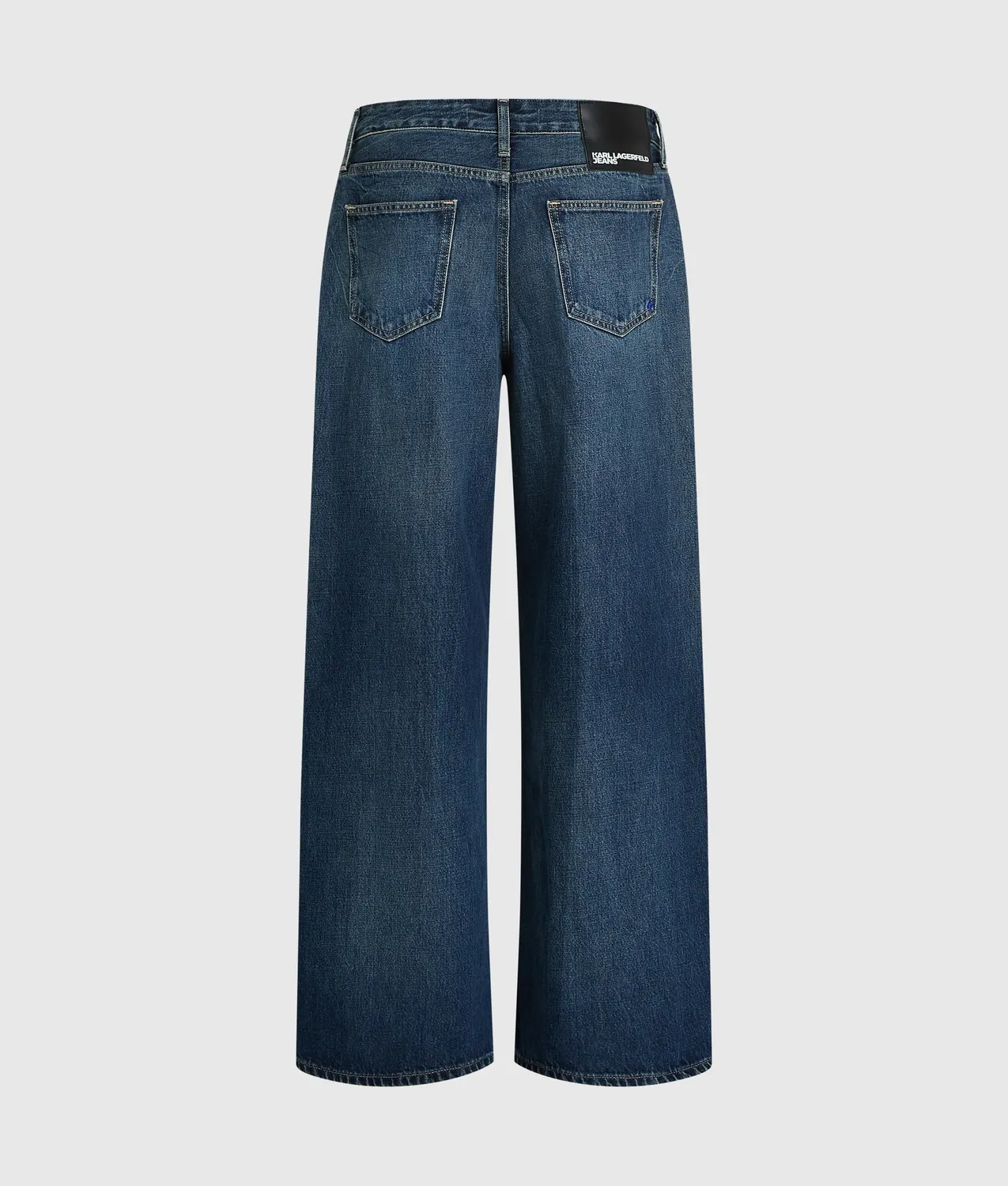 Karl Lagerfeld KL Jeans Wide-Leg Jeans Low-Rise washed