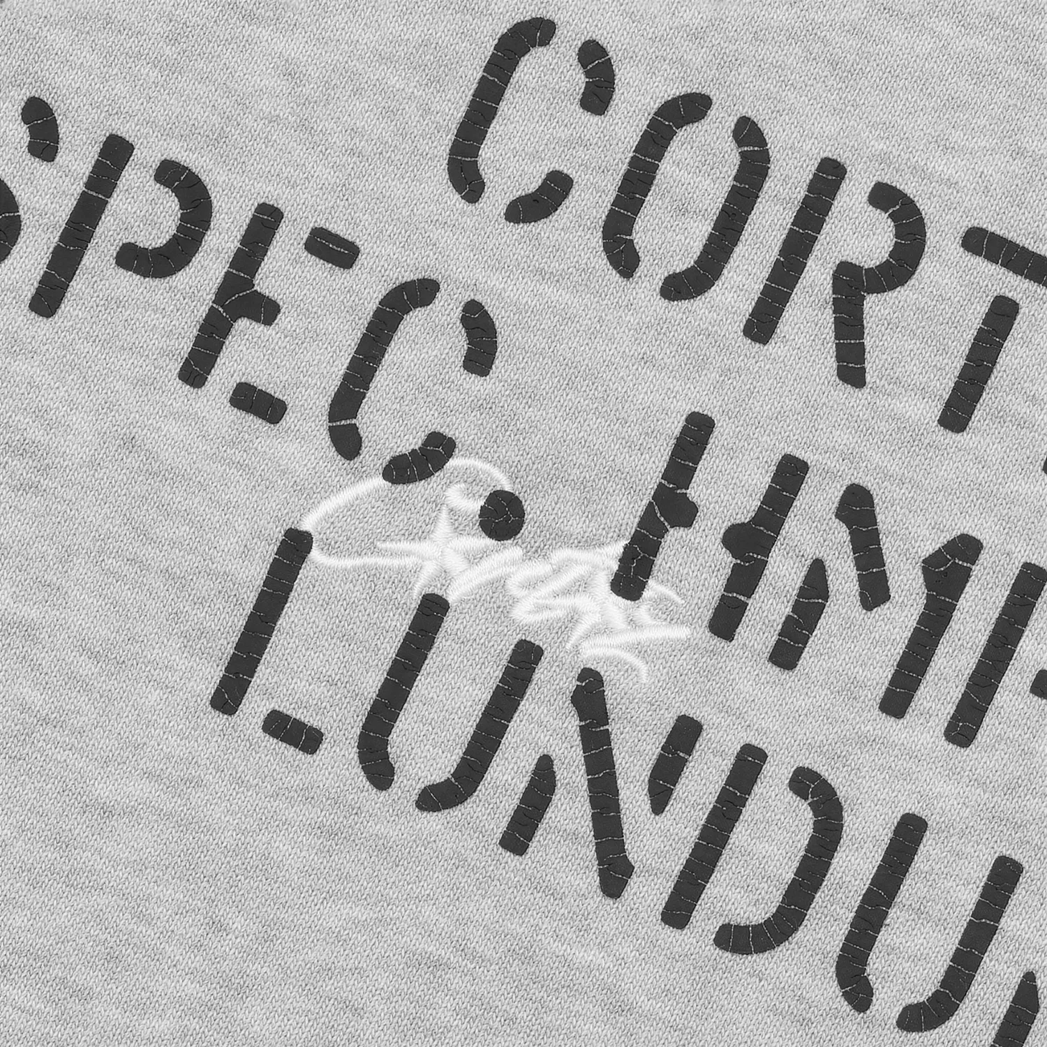 Corteiz HMP Stencil Weste Heather Grey 440GSM