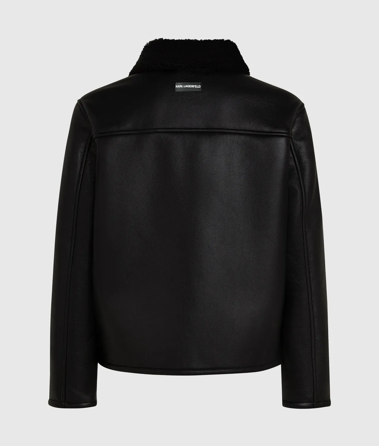 Karl Lagerfeld Faux-Shearling Reversible Jacke Wende XS-XL