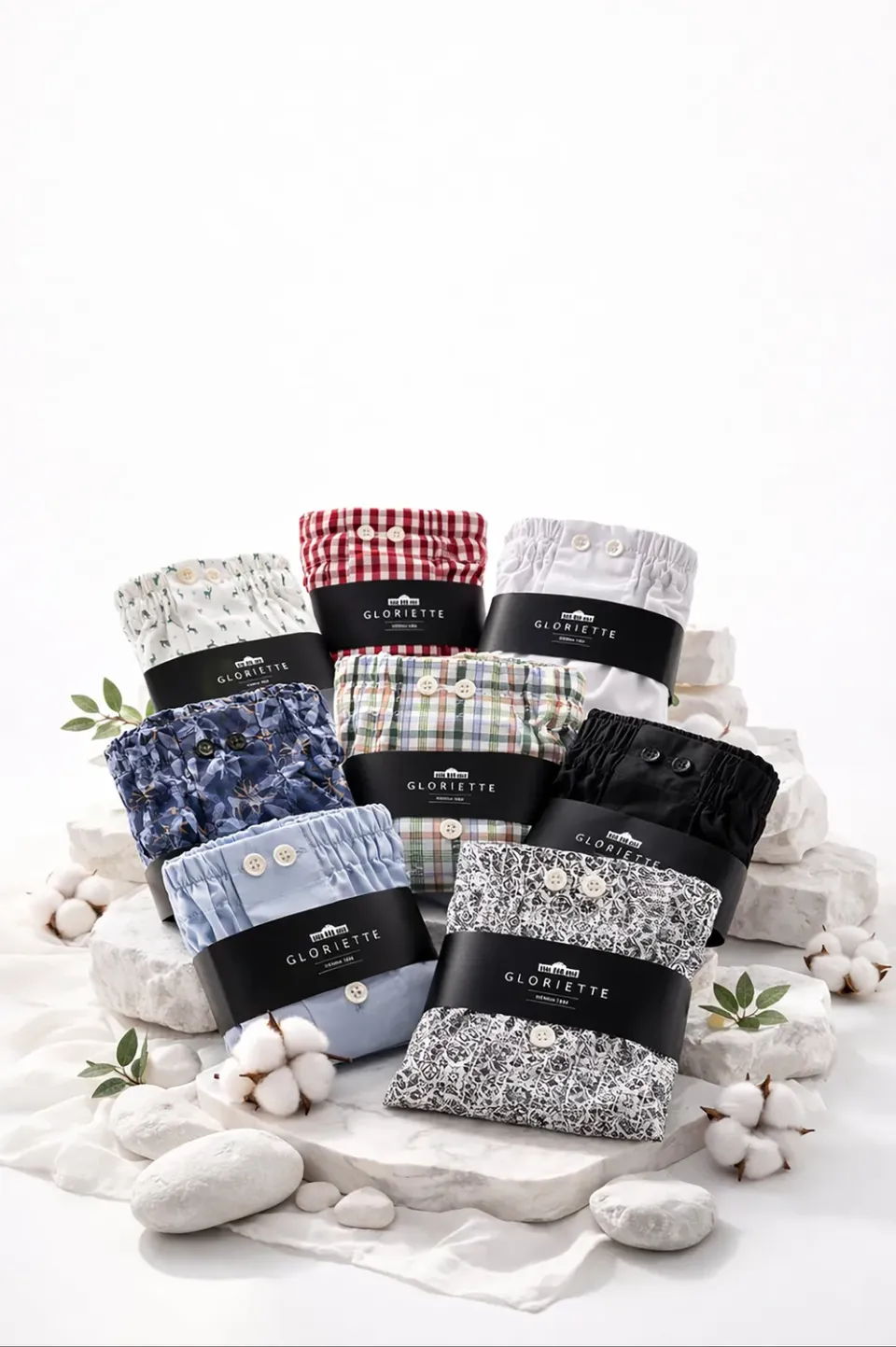 Gloriette Baumwollboxer Regular Fit Boxershorts mehrfarbig Baumwolle