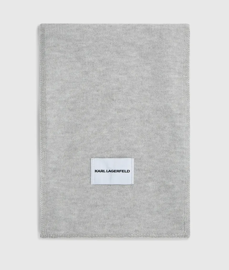 Karl Lagerfeld Logo Schal Jersey gestrickt