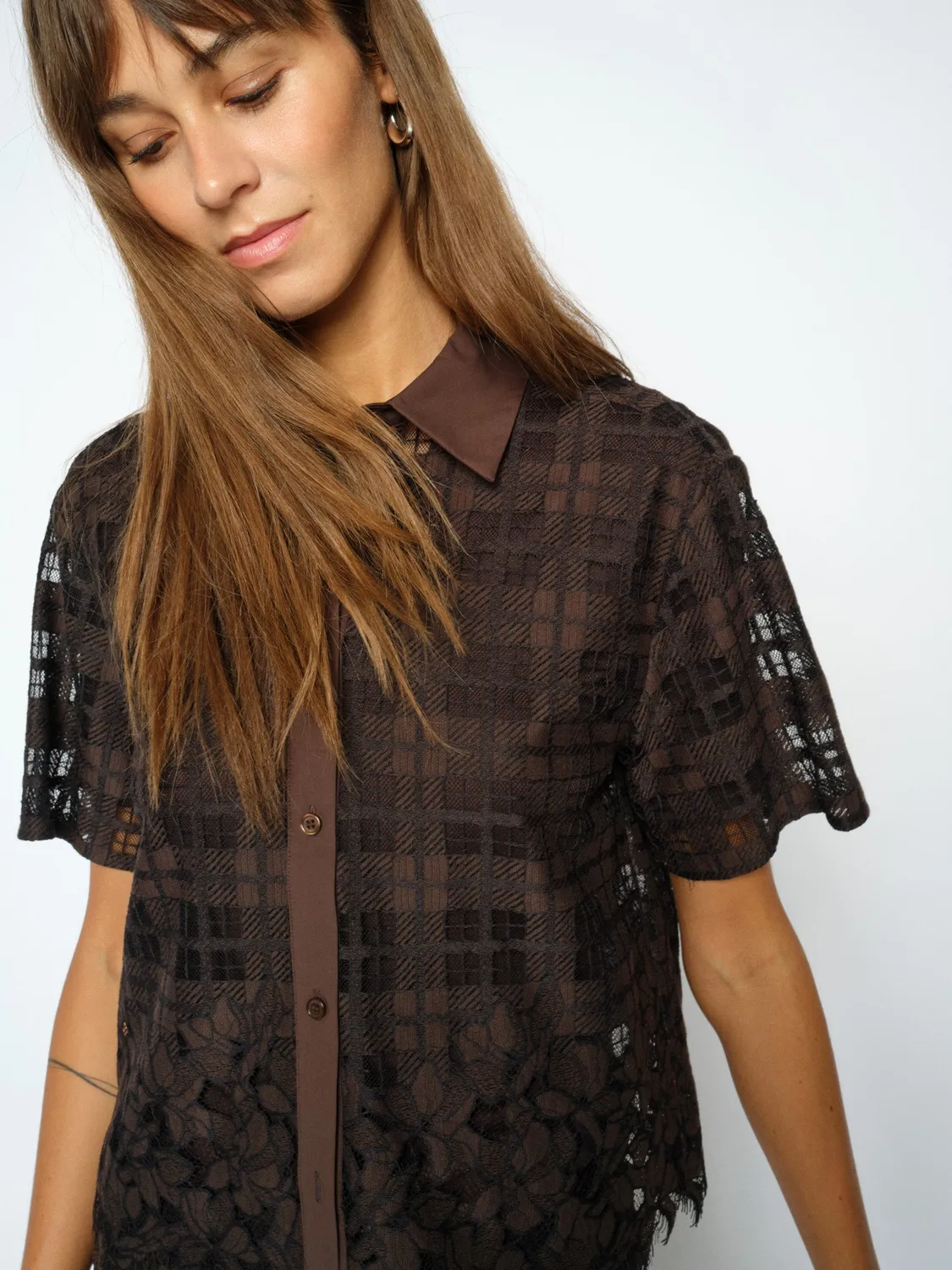 Mos Mosh MMLia Checko Lace Hemd Delicioso Spitze XS-XL