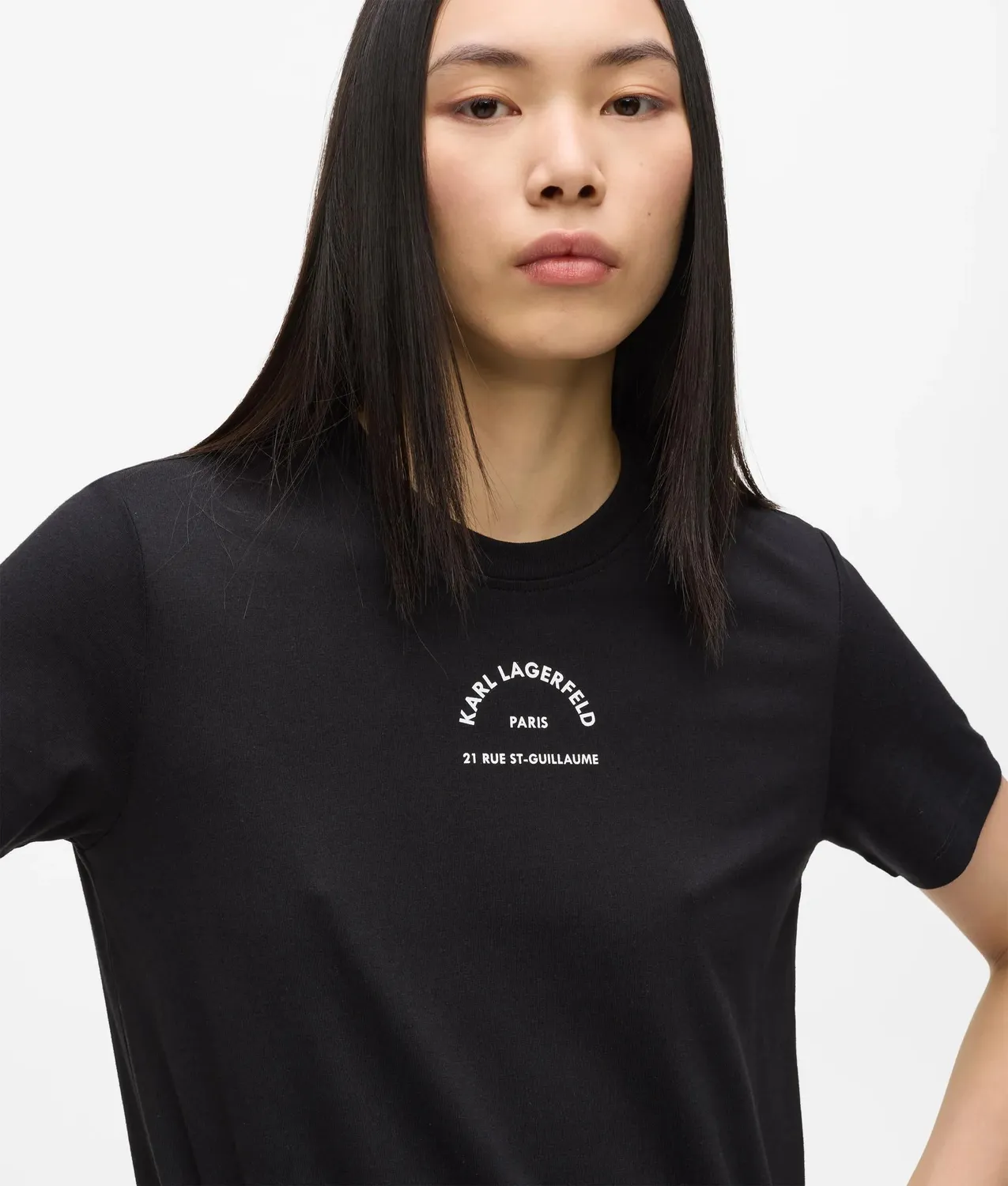 Karl Lagerfeld Rue St-Guillaume T-Shirt-Kleid Bio-Baumwolle