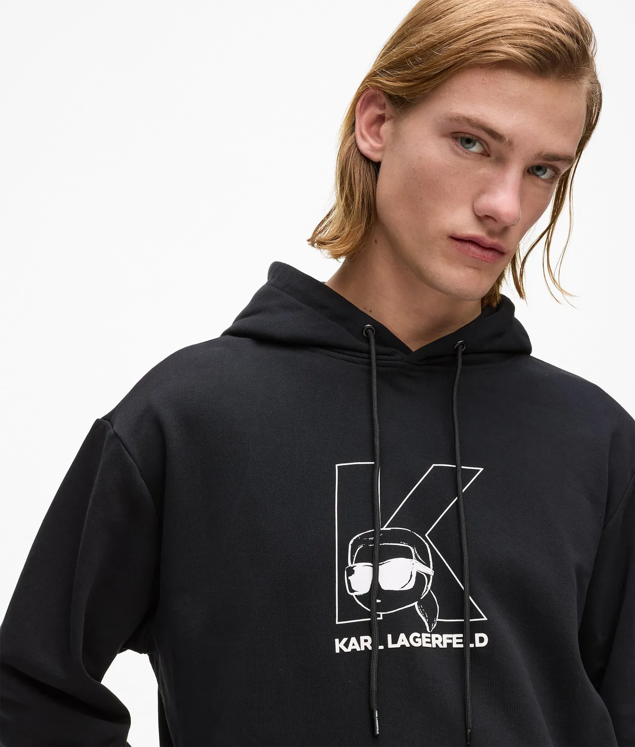 Karl Lagerfeld Ikon K-Initial Hoodie Bio-Baumwolle