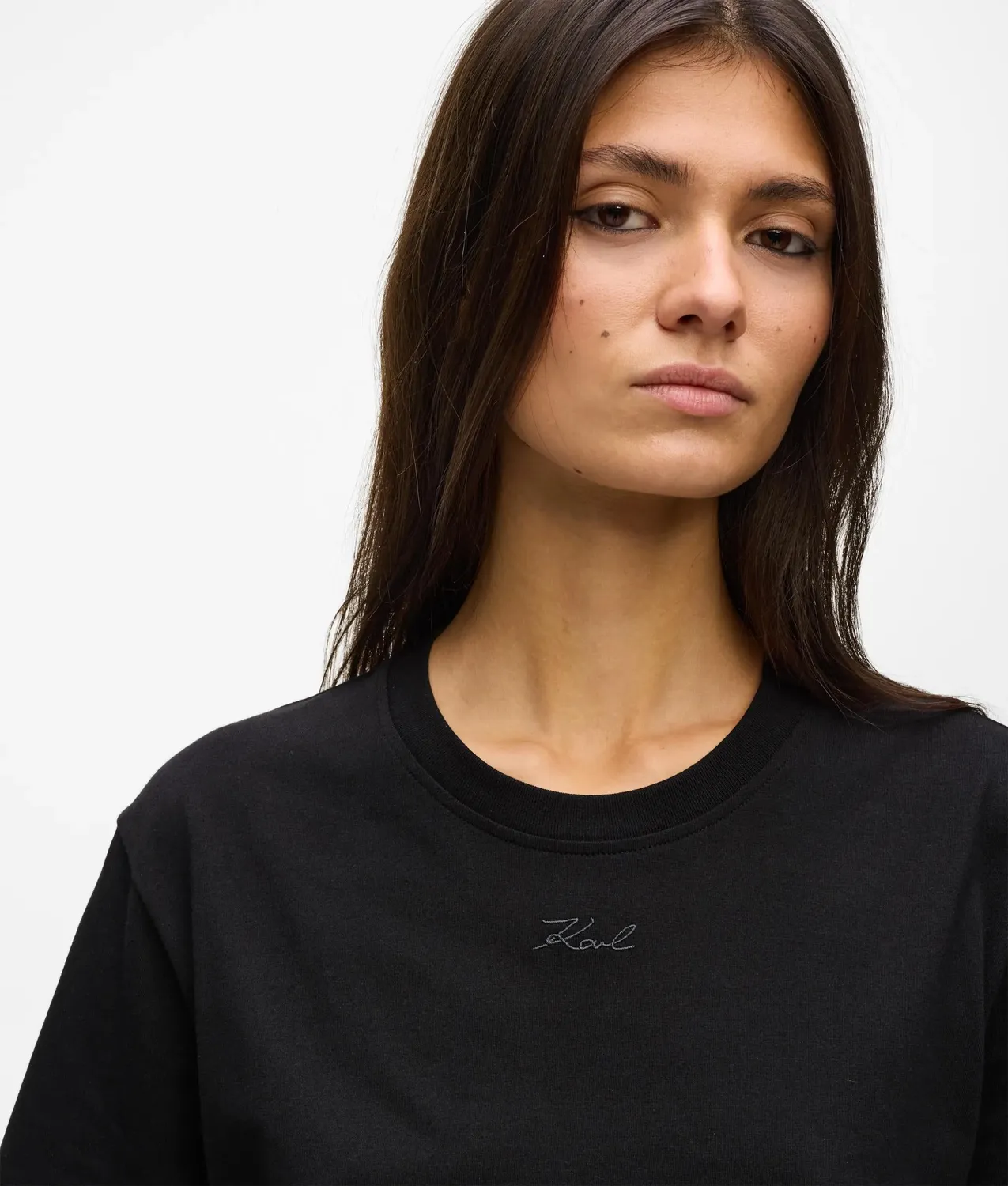 Karl Lagerfeld Signature Relaxed T-Shirt Damen locker