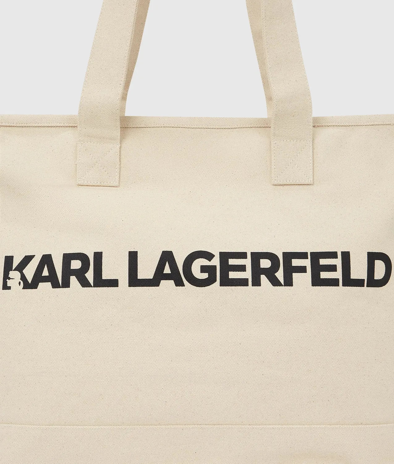 Karl Lagerfeld Logo Tote Bag XL recycelte Baumwolle