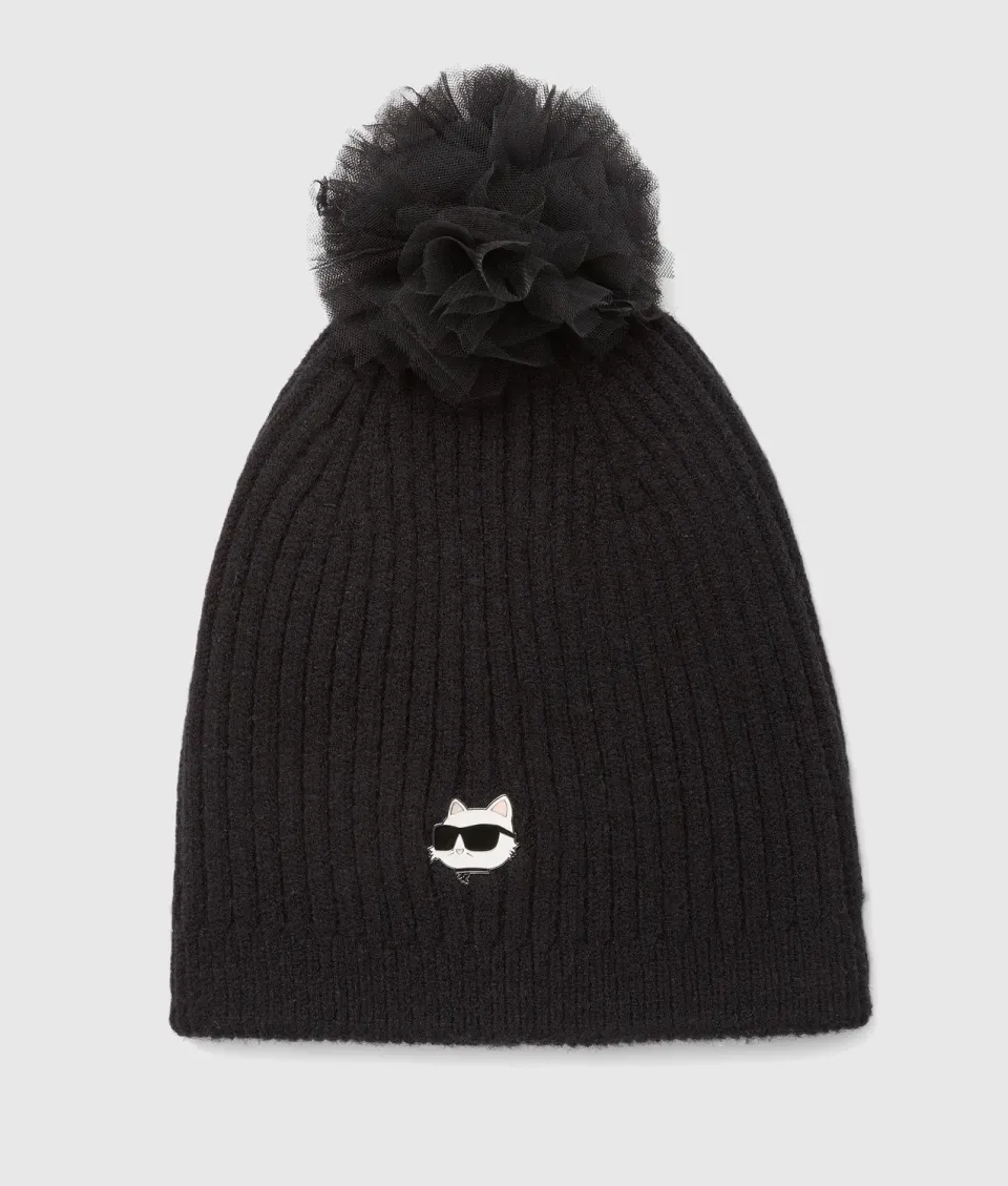 Karl Lagerfeld Choupette Mütze Mädchen Pompon
