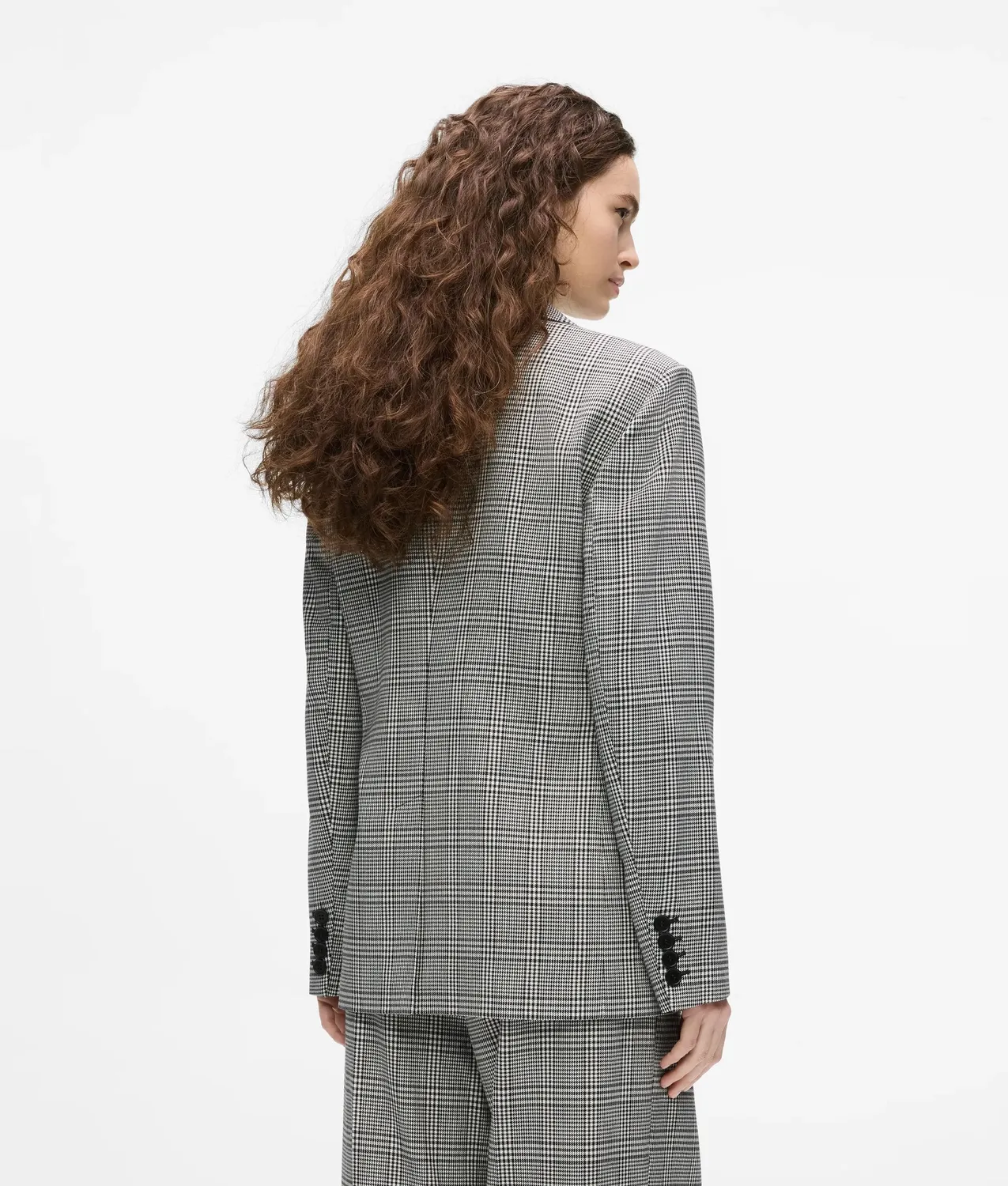 Karl Lagerfeld Structured Checked Blazer kariert doppelreihig