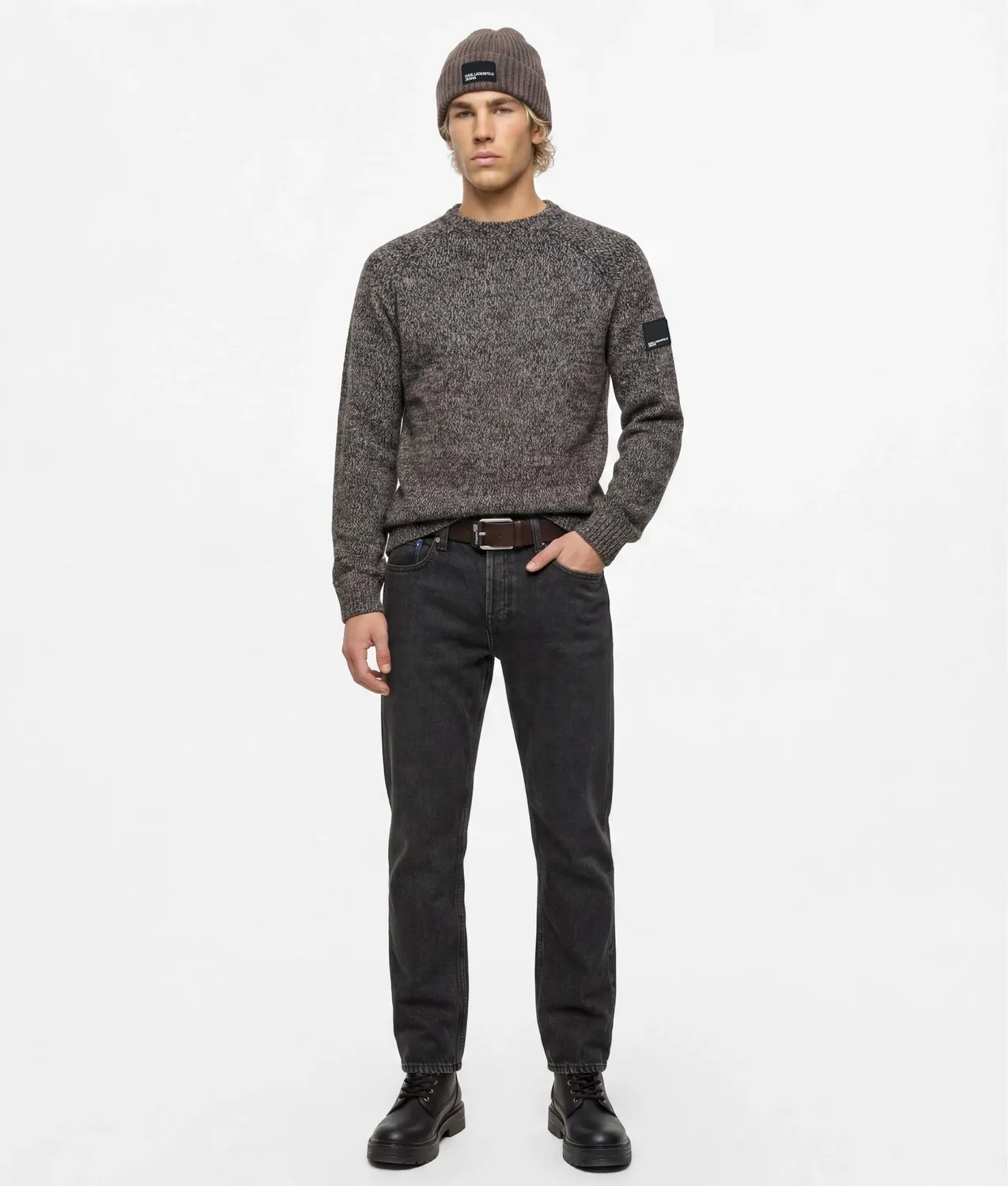 Karl Lagerfeld KL Jeans Wollmix Pullover XS-XXL Mélange