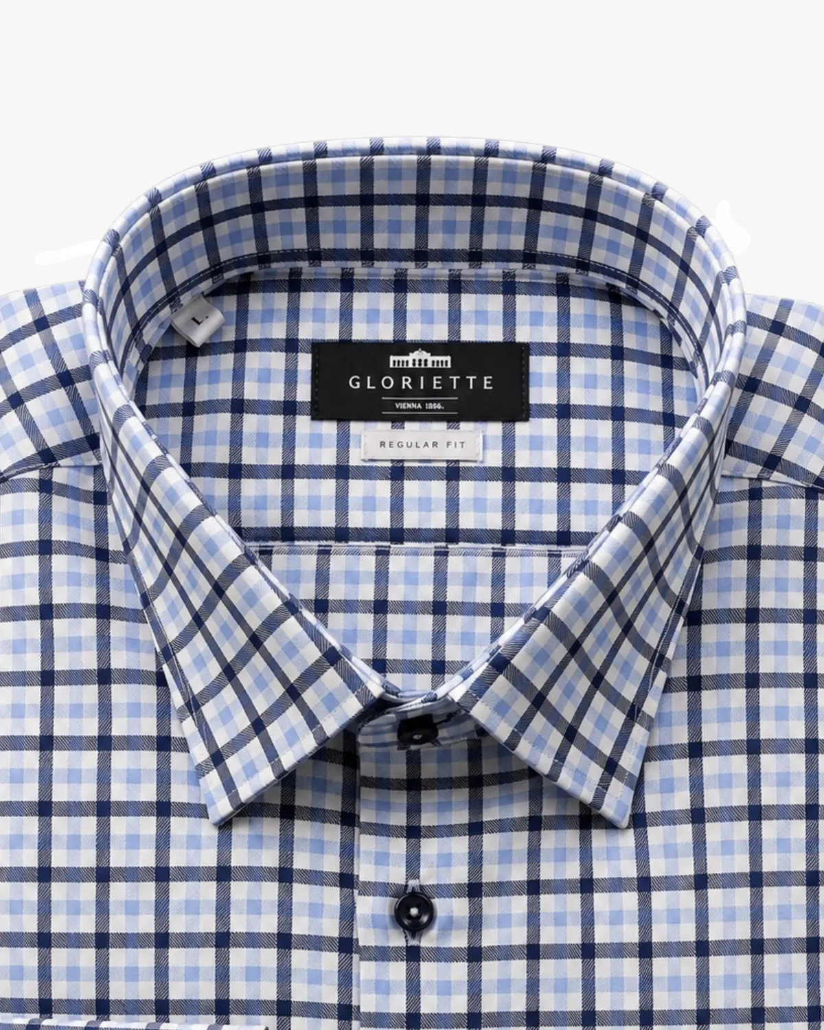 Gloriette Karohemd Blau Windsor Hemd Regular Fit