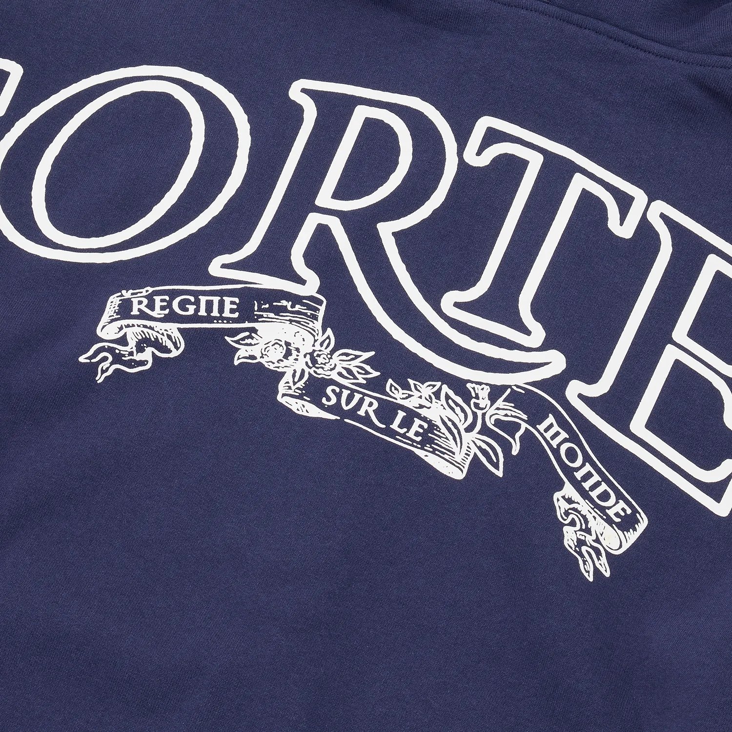 Corteiz Superior Royale Zip Hoodie Kapuzenjacke Navy Baumwolle