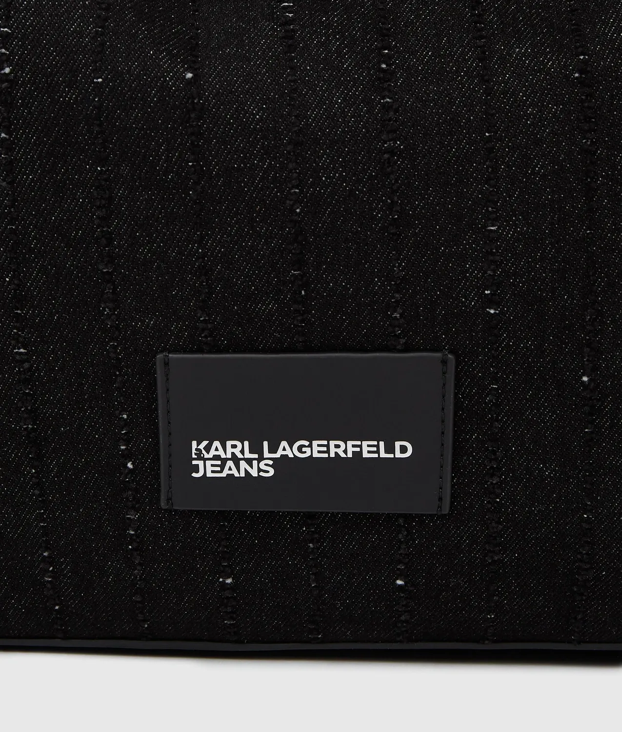 Karl Lagerfeld Pinstripe Denim Shopper Trapeze