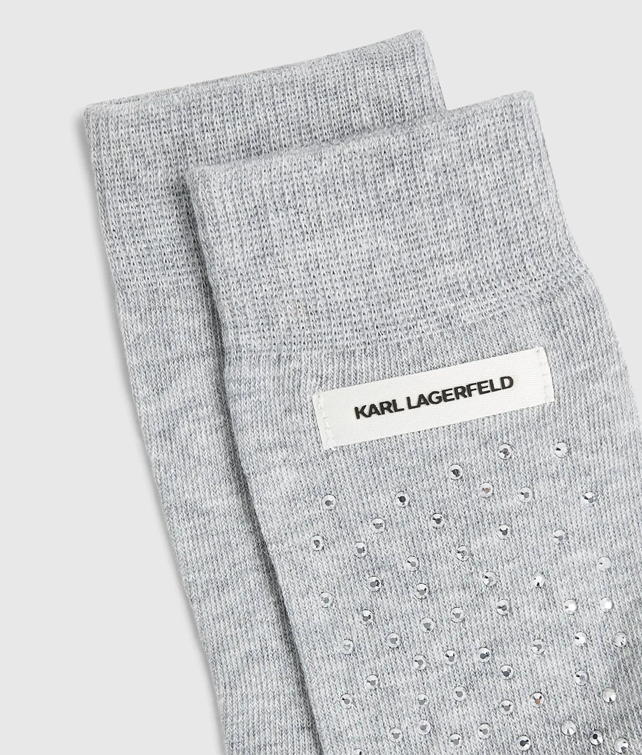 Karl Lagerfeld Rhinestone Logo-Socken Baumwolle 5-12