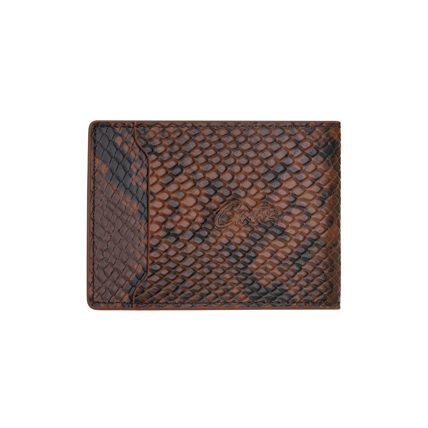 Corteiz Island Leather Card Holder Kartenetui snake RFID