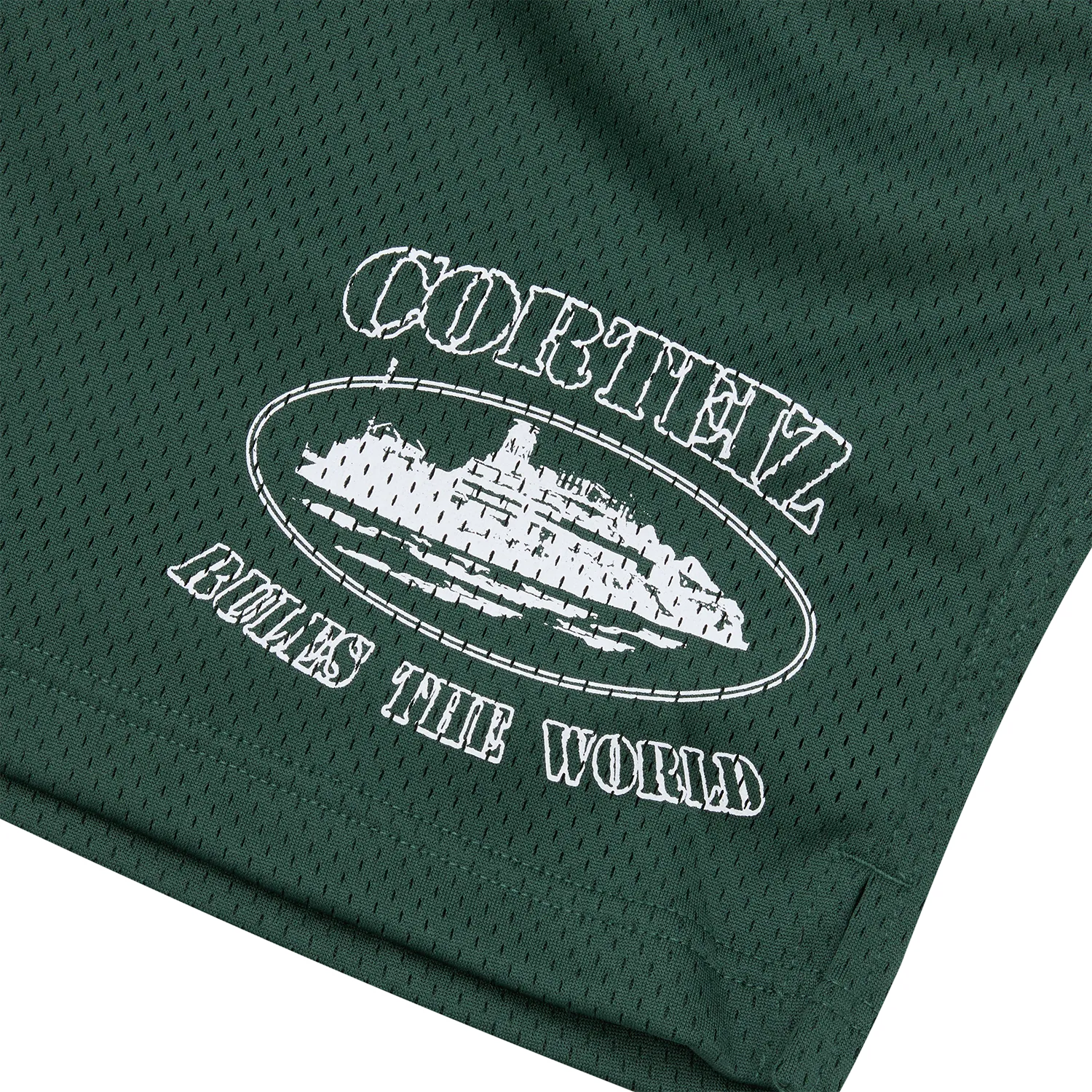 Corteiz OG Alcatraz Mesh Short Shorts Forest Green Netz