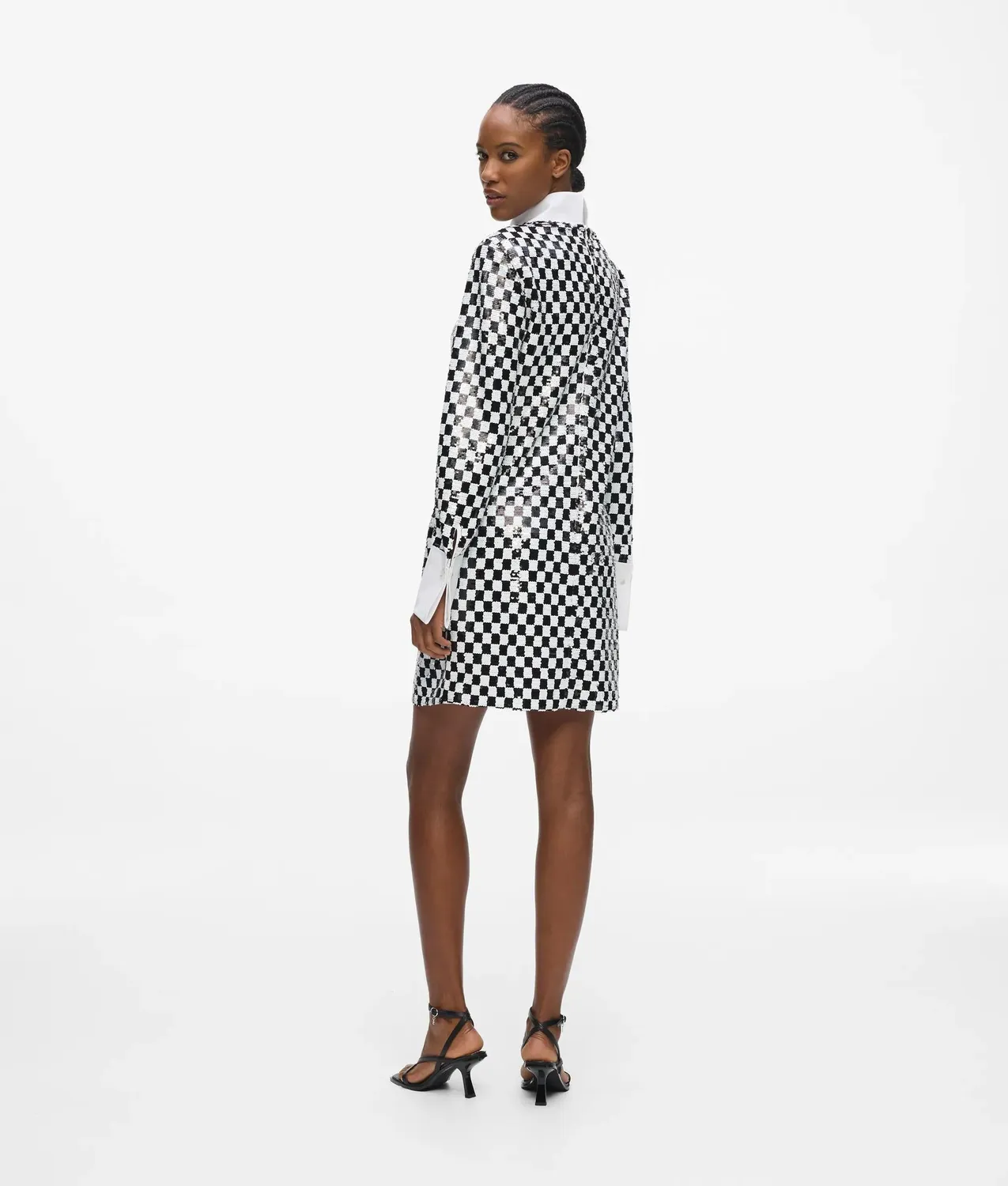 Karl Lagerfeld Checkerboard Paillettenkleid Mini