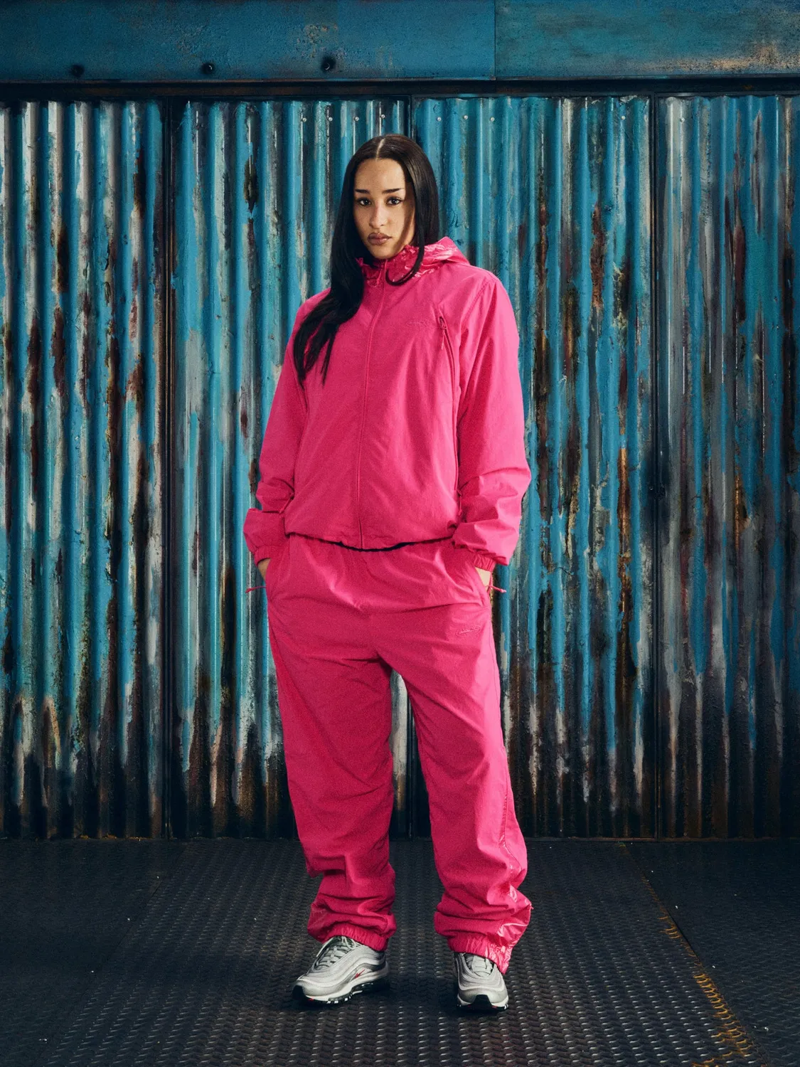 Corteiz Litework Quattro Jacket Jacke Pink Nylon