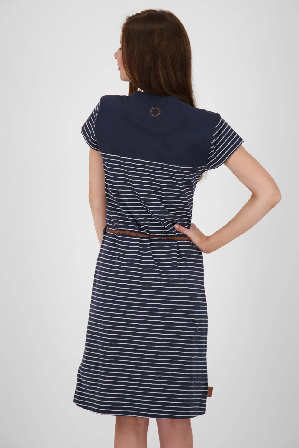 Alife & Kickin LeonieAK Kleid Dunkelblau Gestreift