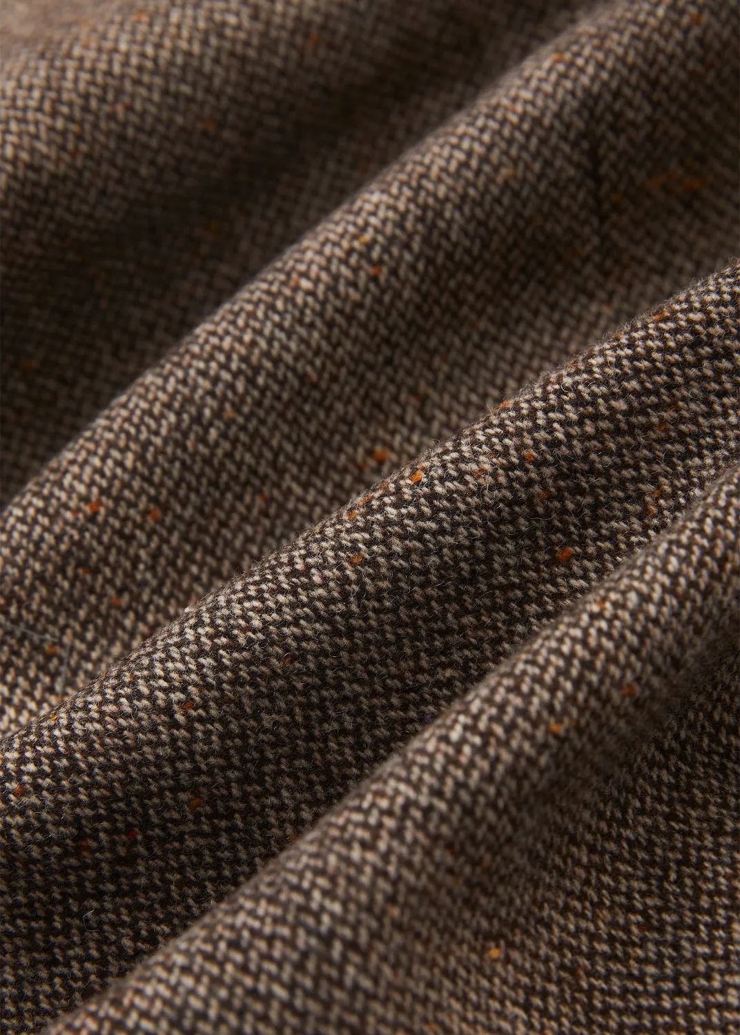 Senatex Weite Hose Donegal Tweed Braun meliert