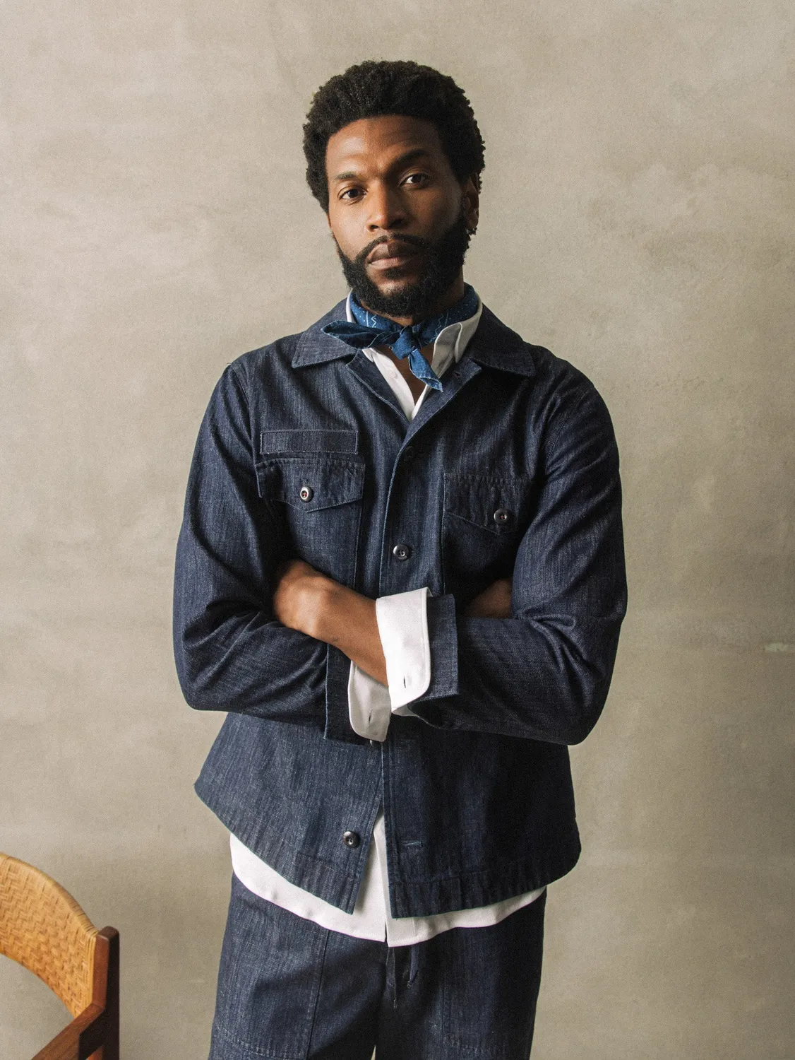 Mos Mosh MMGMarcello Overshirt Chambray regular