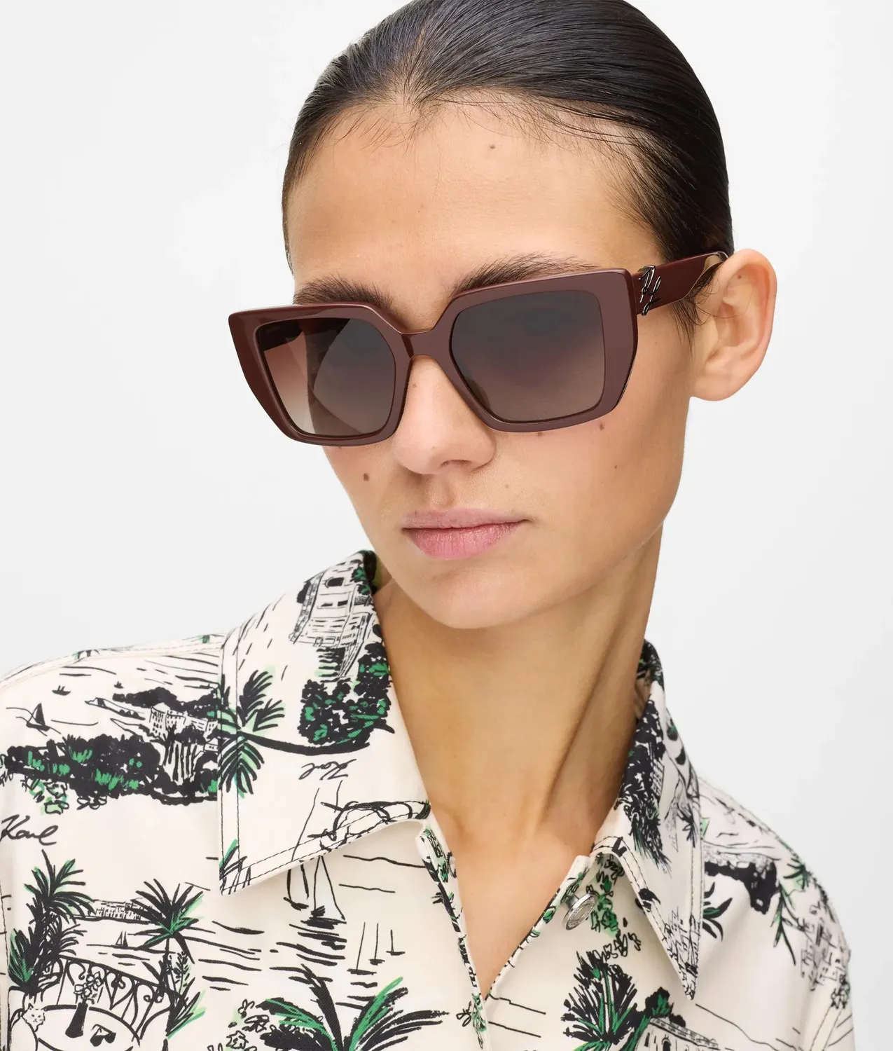Karl Lagerfeld Autograph Sonnenbrille eckig
