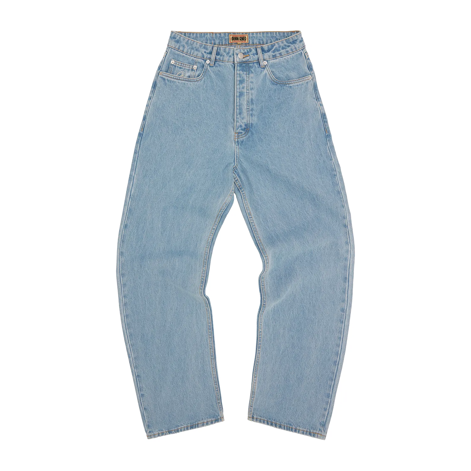 Corteiz Allstarz Baggy Jeans Stonewash Denim