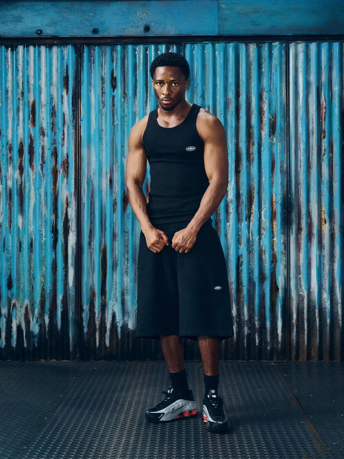 Corteiz HMP Classic Tank Top Schwarz 3er Pack Waffle