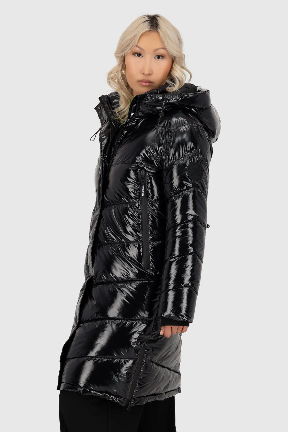 Alife & Kickin LolaniAK A Puffer Parka schwarz lang