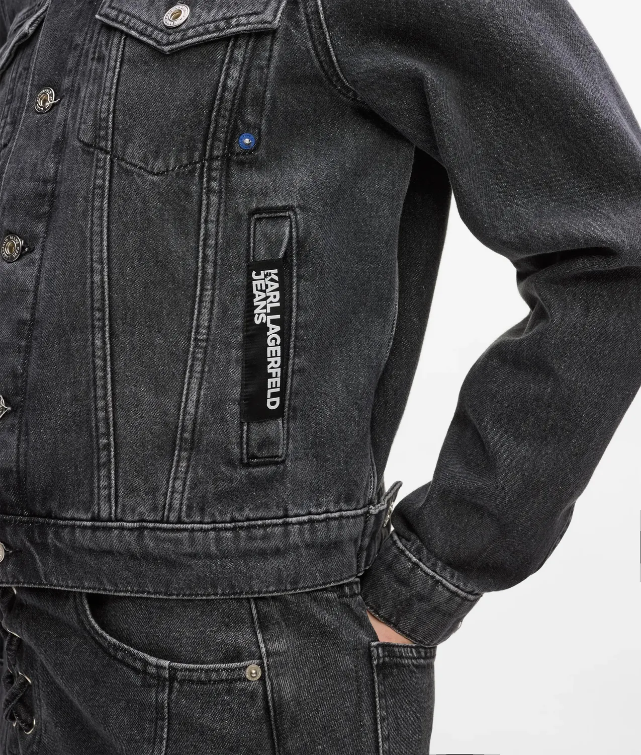 Karl Lagerfeld Regular-Fit Denimjacke Jeansjacke