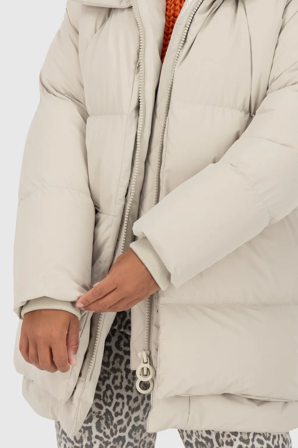Alife & Kickin LykkeAK A Pufferjacke beige warm gefüttert