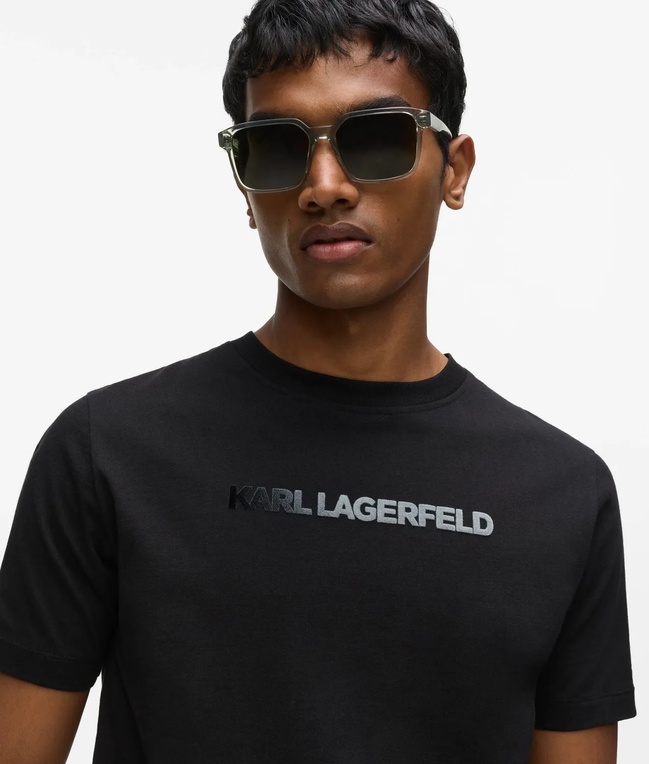 Karl Lagerfeld Eyewear Gradient Logo T-Shirt Unisex Verlauf