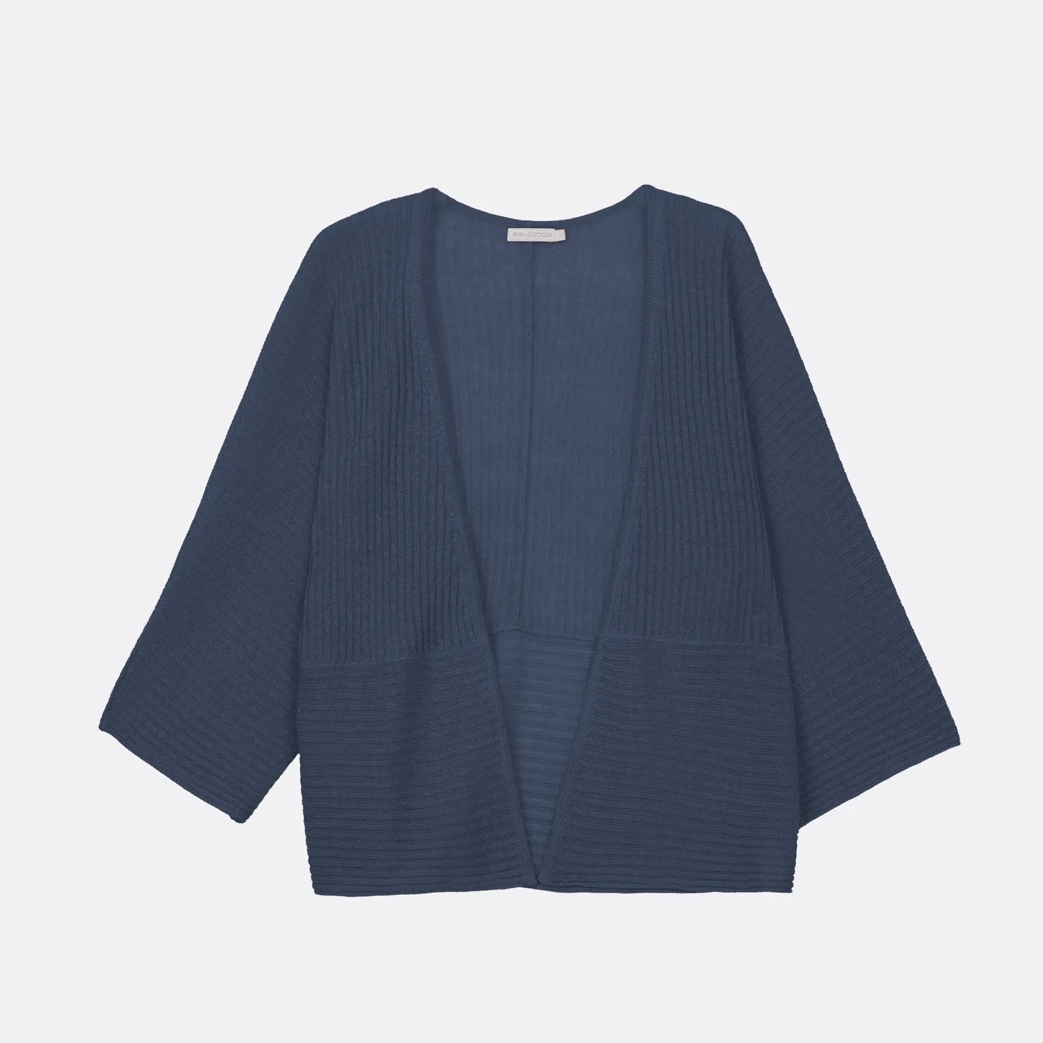 Senatex Cardigan Leinen White offene Front Sommer
