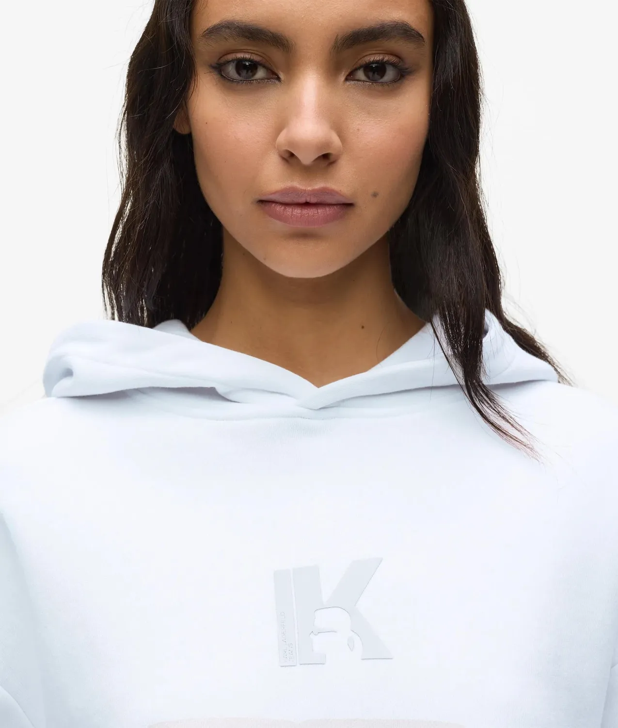 Karl Lagerfeld KL Jeans Regular K Logo Hoodie Baumwolle