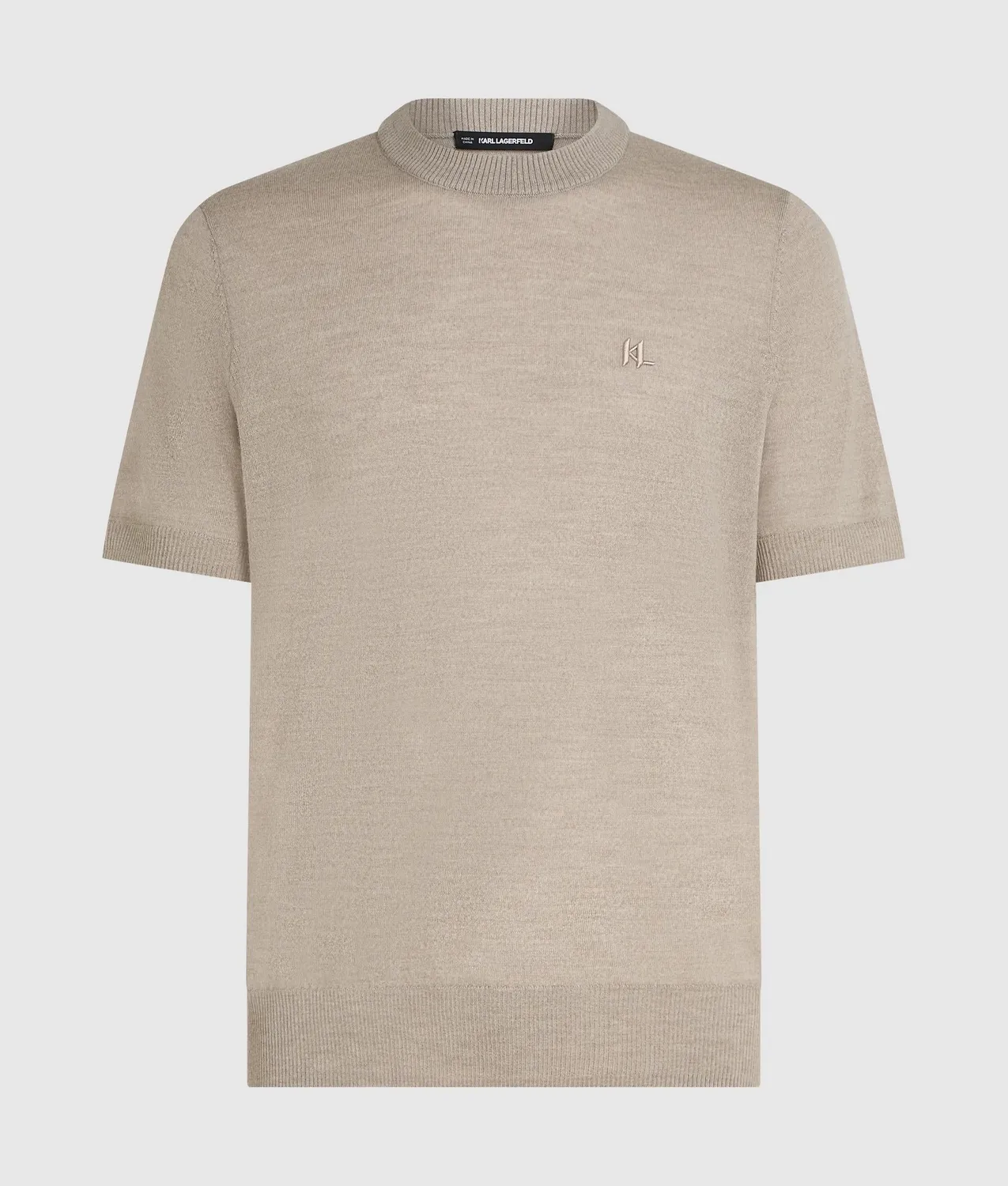 Karl Lagerfeld Monogram Merino T-Shirt M Wolle