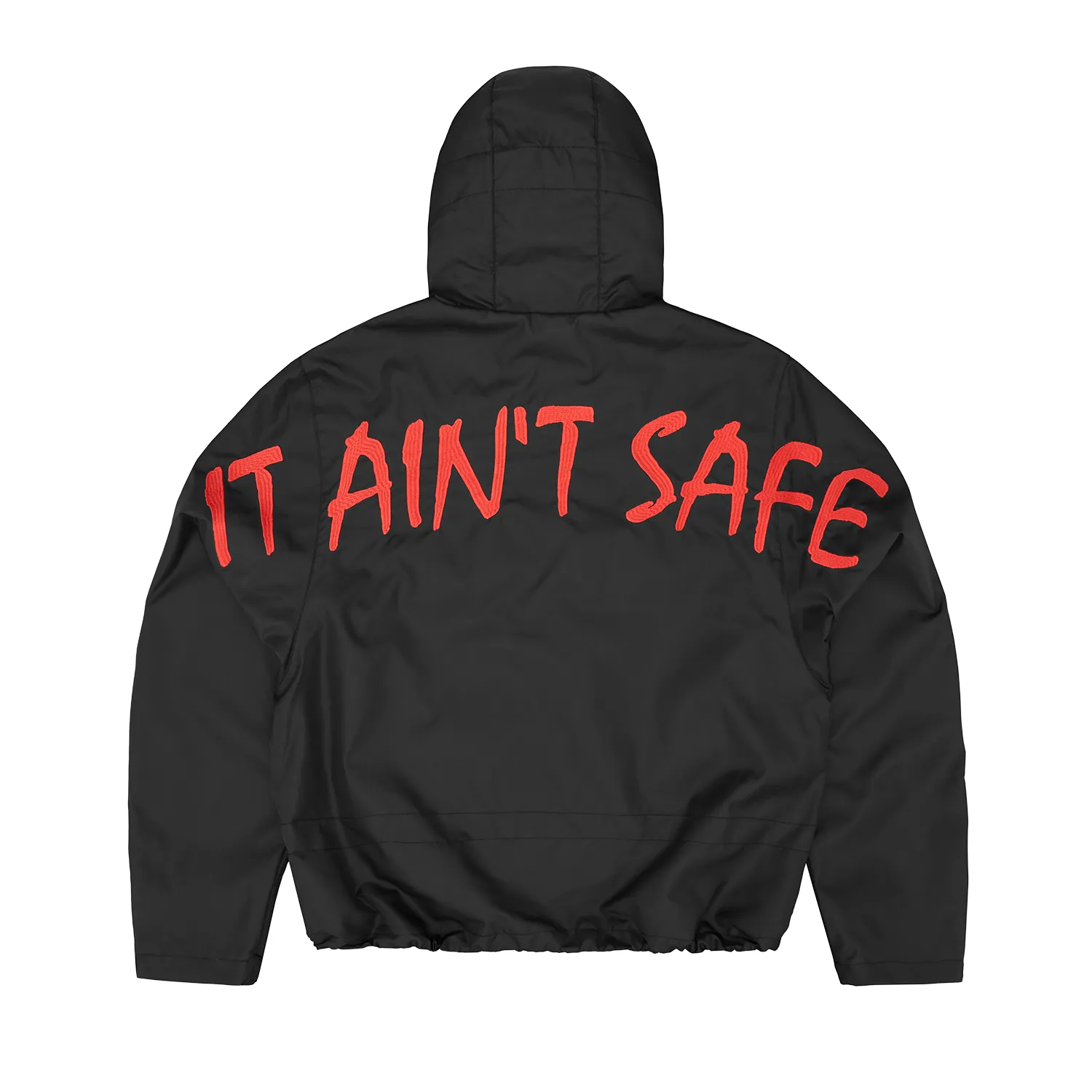Corteiz It Ain't Safe Litework Jacke Schwarz Nylon