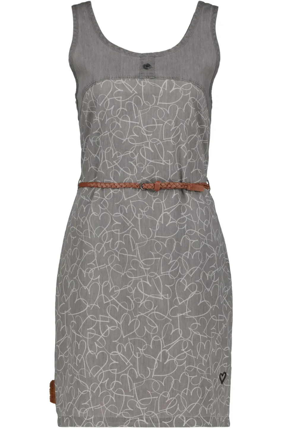 Alife & Kickin DoiaAK B Kleid grau Denim-Optik