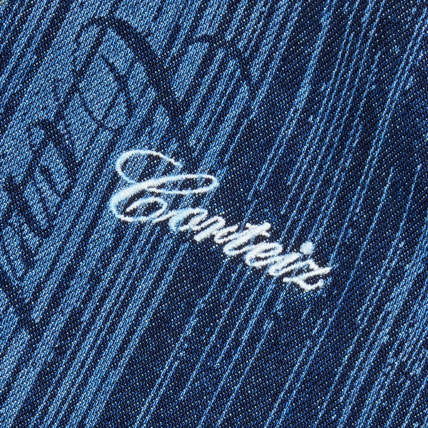 Corteiz Strike Denim Jacket Dark Wash Jeansjacke 14oz