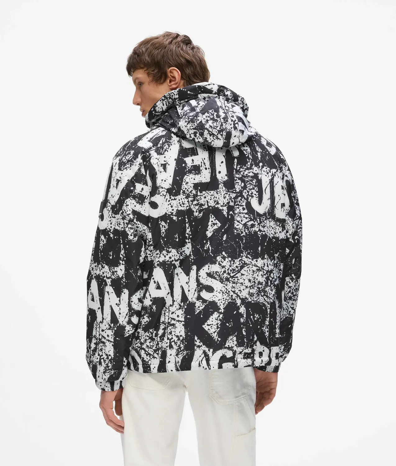 Karl Lagerfeld All-over Logo Steppjacke Herren wattiert
