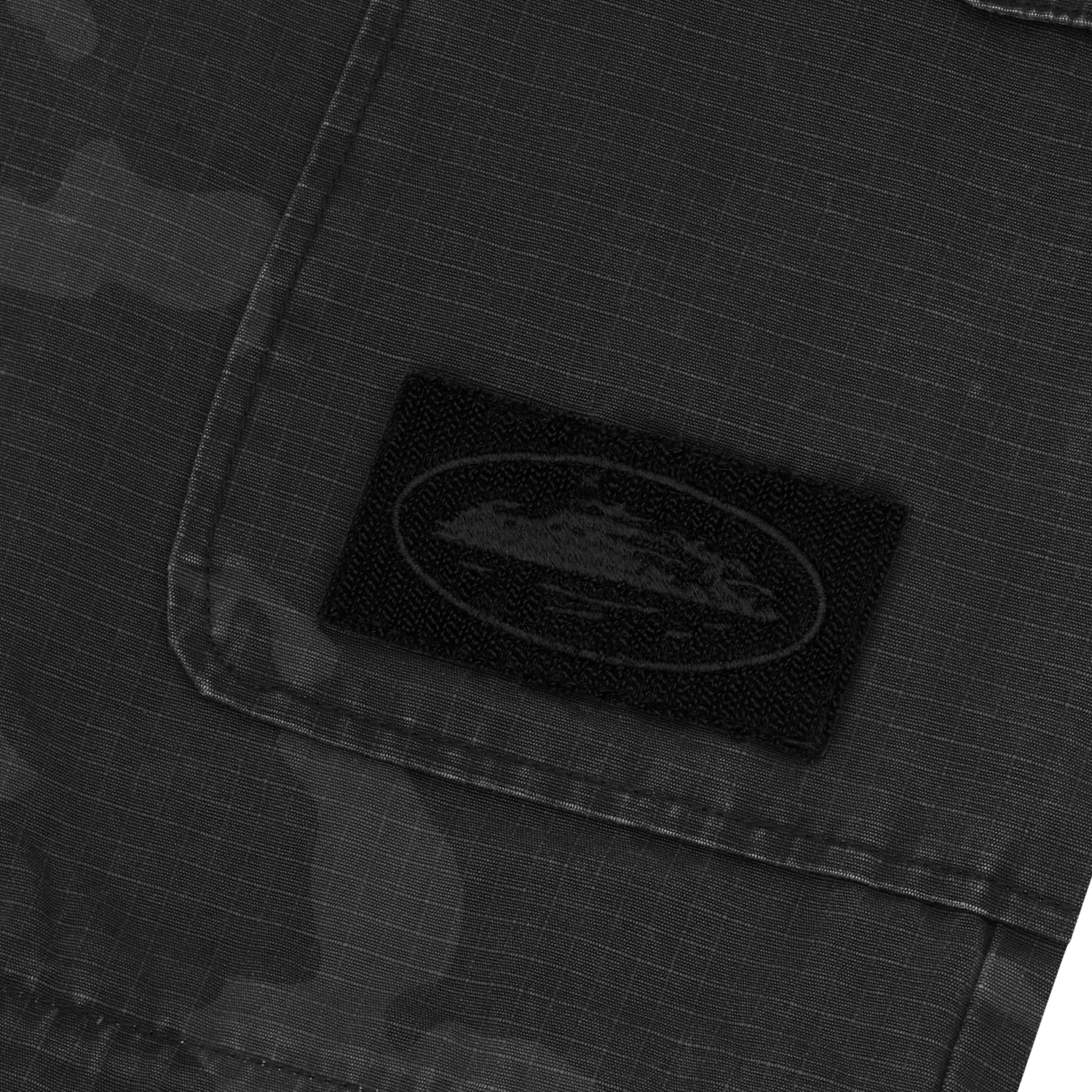Corteiz Guerillaz Convertible Hose Black Camo Ripstop