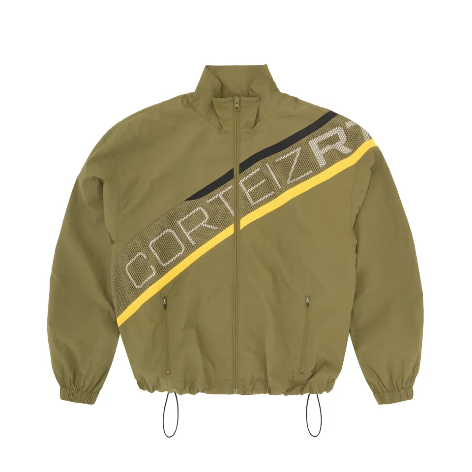 Corteiz Bias Panel Shuku Jacke Olive Nylon