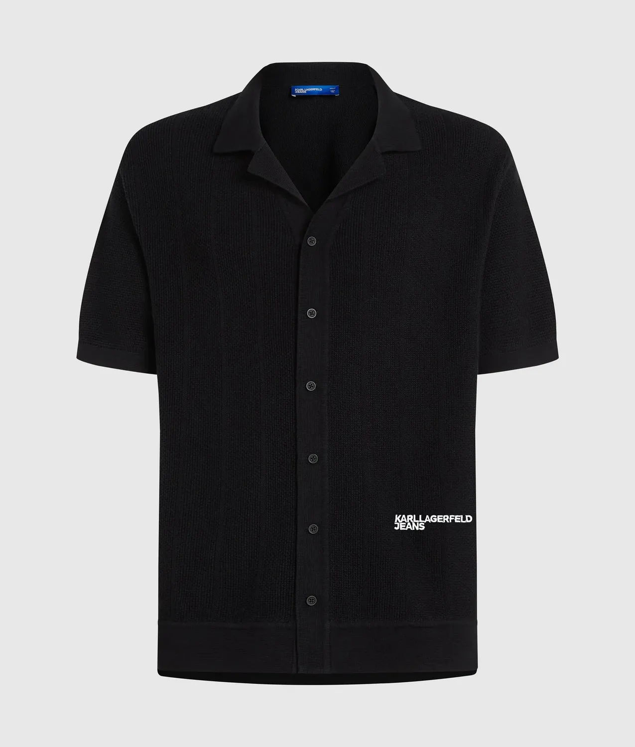 Karl Lagerfeld KL Jeans Strick Poloshirt Kurzarm Logo