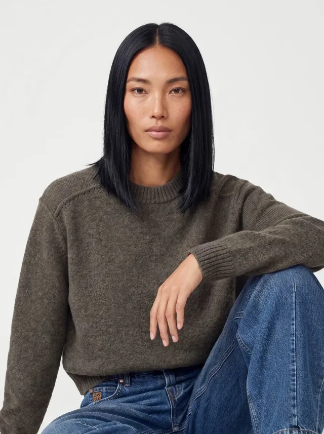 Mos Mosh MMHRumi Darling Knit Pullover Grey Melange