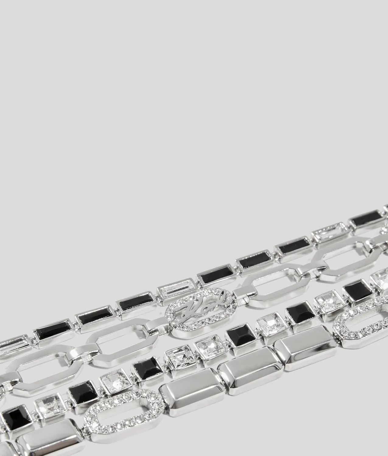 Karl Lagerfeld Signature Armband layered One Size schwarz