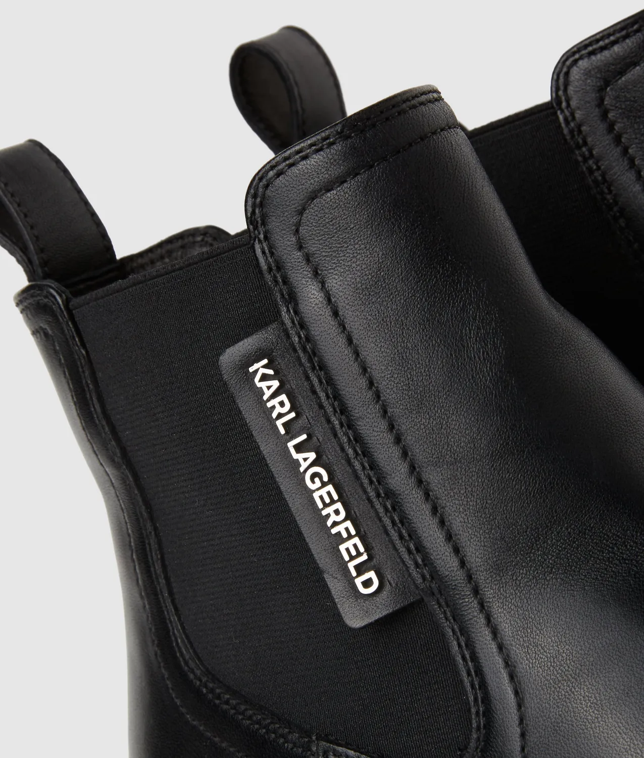 Karl Lagerfeld Binky Ankle Boots Stiefeletten Leder schwarz