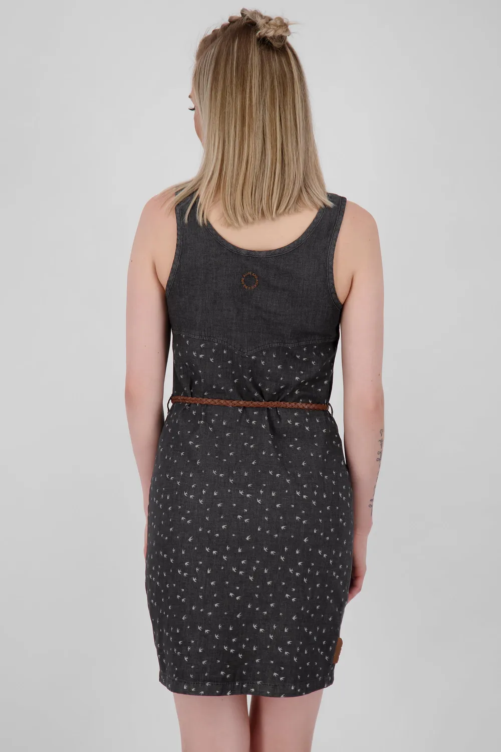 Alife & Kickin DoiaAK B Kleid Schwarz Denim Gürtel