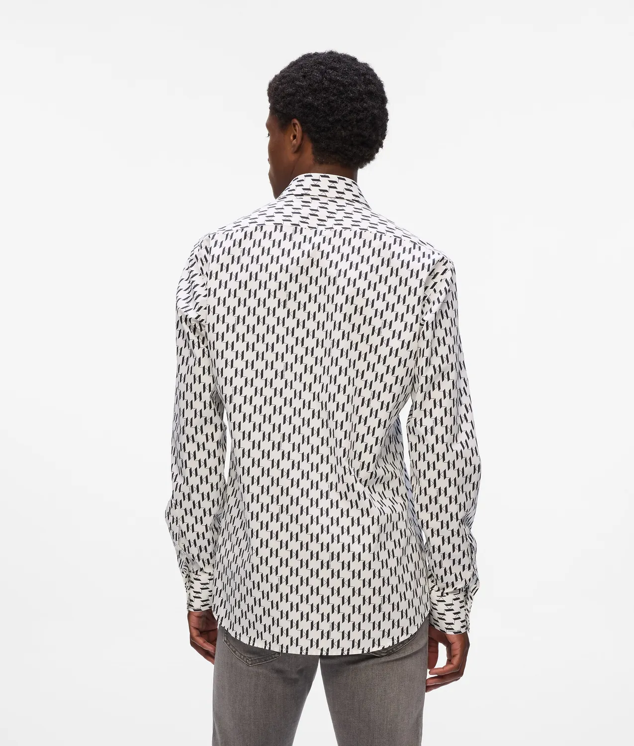 Karl Lagerfeld Monogram Hemd Baumwolle Herren