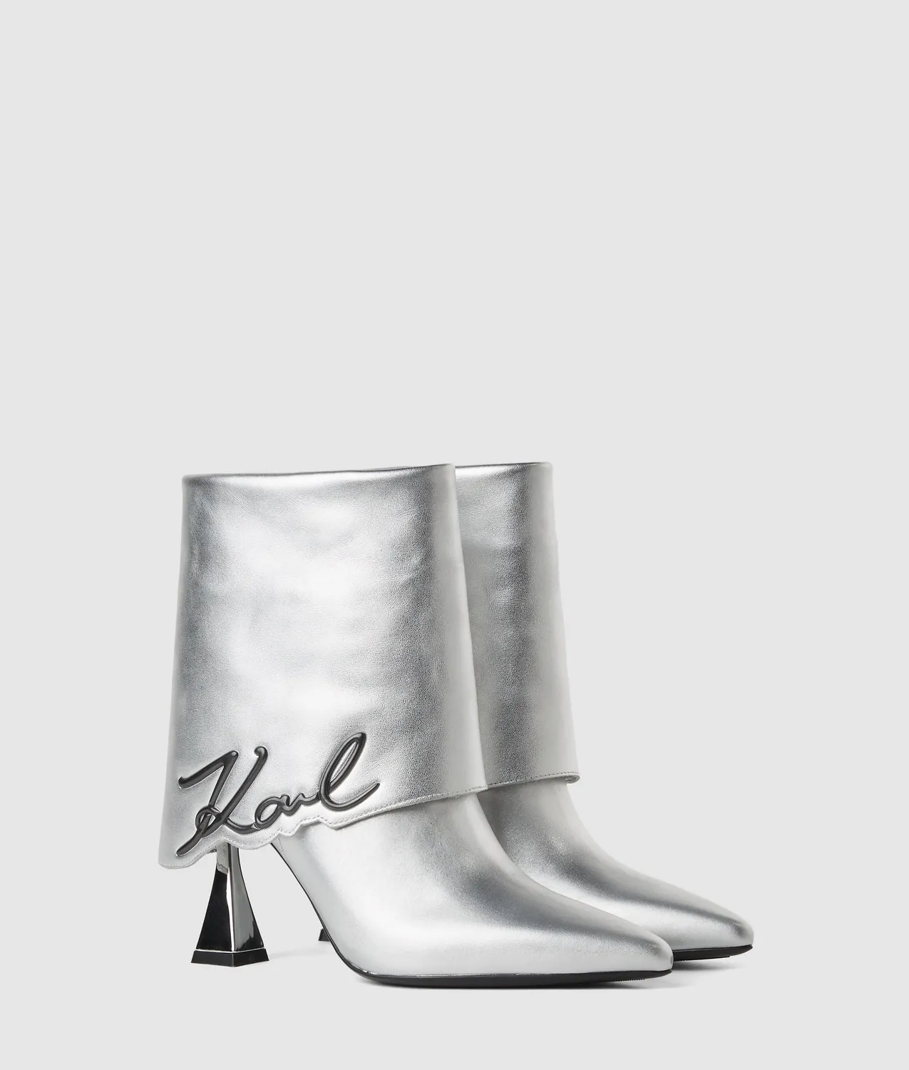 Karl Lagerfeld Debut II Fold-Down Stiefel Mid-Calf Spitze