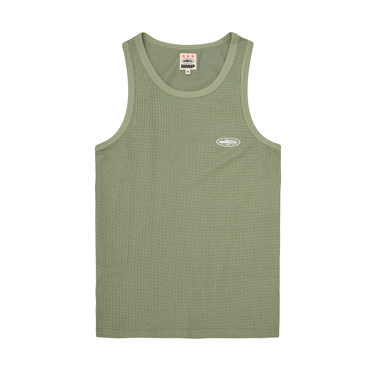 Corteiz HMP Classic Tank Top 3er-Pack Olive Waffle